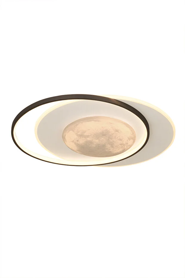 Dolunay 50 Cm 3 Renk Işık Özellikli Led'li Modern Salon Mutfak Yatak Odası Avizesi